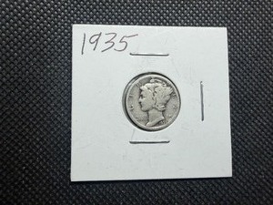 1935 Silver Mercury Dime