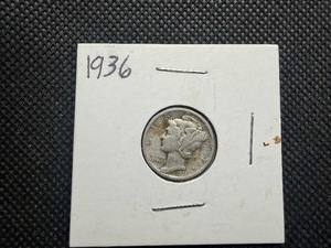 1936 Silver Mercury Dime