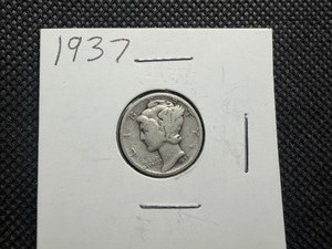 1937 Silver Mercury Dime
