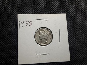1938 Silver Mercury Dime