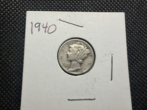 1940 Silver Mercury Dime