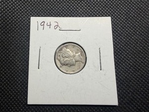 1942 Silver Mercury Dime