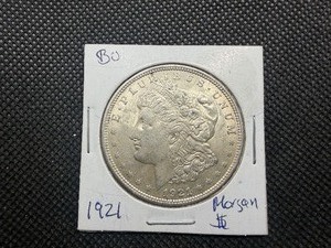 1921 Morgan Silver Dollar Marked BU when Purchased