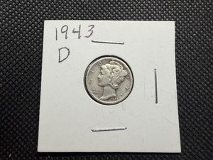 1943 D Silver Mercury Dime