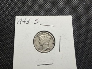 1943 S Silver Mercury Dime