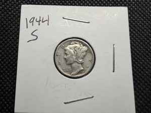 1944 S Silver Mercury Dime