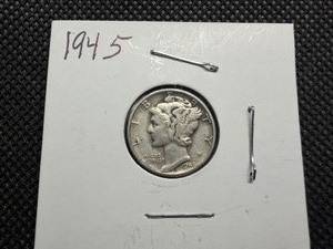 1945 Silver Mercury Dime