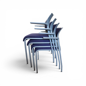 Set of Four Steelcase Stacking Chairs