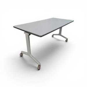 Allsteel Folding & Nesting Table on Wheels  60 long  30 deep  29 tall