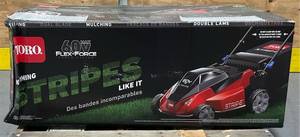 ^Toro 60V MAX* 21 in. (53cm) Stripe  Dual-Blade Self-Propel Lawn Mower Model 21623 Battery & Charger Msrp $729.00