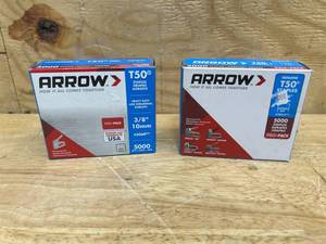 Arrow Lot of 2 Packs of- T50 38  Staples- 5000 Staples Per Pack