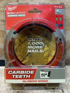 Milwaukee BigHawg Carbide Teeth 4-14  49-56-9255 Msrp $59.99