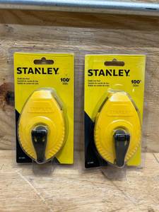 Stanley 4 oz Yellow Chalk Line Reel 100 ft. (lot of 2)