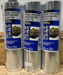 Everbilt Double Reflective Insulation With Staple Tab lot of 3
