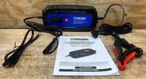 Strongway 1224V Smart Battery Charger, 120V Input, 10A Max. Output, 3 Settings #5820286 Msrp $69.99 see description