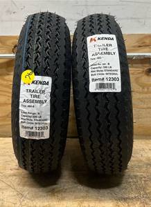 Kenda Trailer Tire Assembly Tire480-8 pair