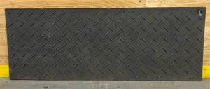 Checkers AlturnaMat Ground Protection Mat, Black, 3ft.W x 8ft.L, Diamond Plate Tread Design, Model# AM38 #62858 Msrp $364.99