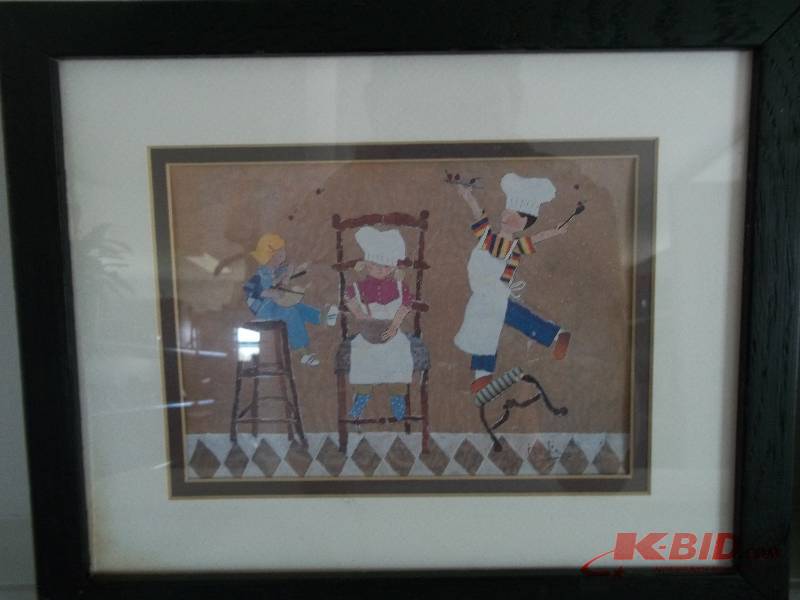 Two Pictures with Wooden Frames
