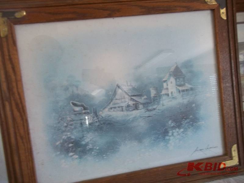 Lot of Pictures with Wooden Frames