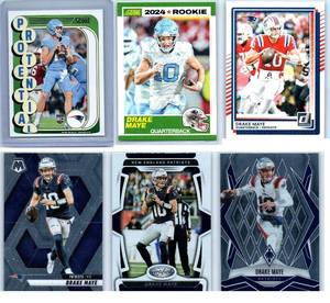 Drake Maye Rookies and More - Six Card Lot