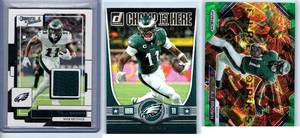 A.J Brown Jersey and Inserts - Three Card Lot
