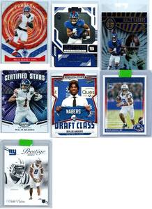Malik Nabers Rookies, Inserts and More - Seven Card Lot