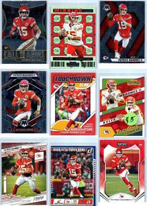 Patrick Mahomes Inserts and More - Nine Card Lot
