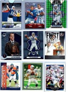 Peyton Manning Parallels, Inserts and More - Nine Card Lot