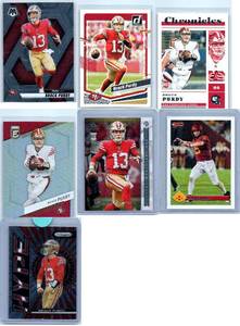 Brock Purdy Rookie, Inserts and Base - Seven Card Lot