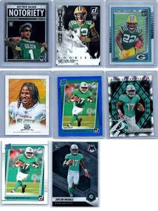 Matthew Golden and Jaylen Waddle Rookies and Inserts - Eight Card Lot