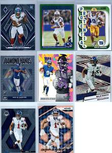 Malik Nabers Rookies, Inserts and More - Eight Card Lot