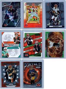 Joe Burrow Inserts and More - Eight Card Lot