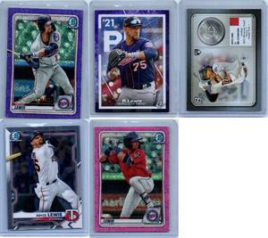 Royce Lews Twins RCs and Parallels - Five Card Lot