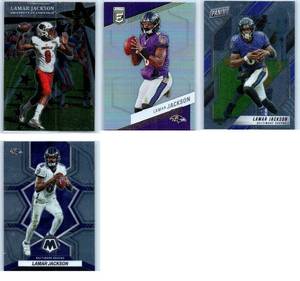 Lamar Jackson Inserts and More - Four Card Lot