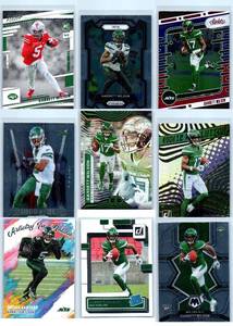 Garrett Wilson Rookies, Inserts and More - Nine Card Lot