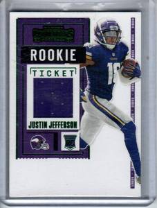 Justin Jefferson RC Jersey Card