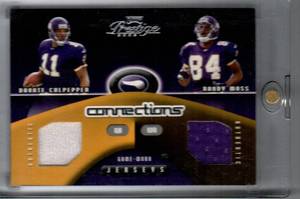 Prestige Culpper  Moss Game Used Dual Jersey Card #500
