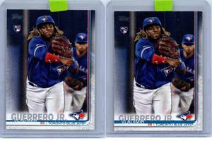 Vladimi Guerrero Jr. Topps Update RCs - Two