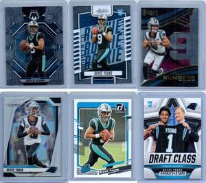 Bryce Young Rookies, Inserts and More - Six Card Lot