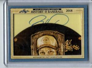 Barry Larkin HOF Leaf Cut Signature Auto