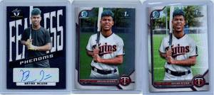Bryan Acuna Minnesota Twins Auto and Two Rookies