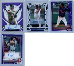 Minnesota Twins Young Stars Autos and SP