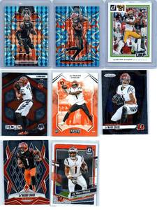 JaMarr Chase Rookies, Parallels and More - Eight Card Lot