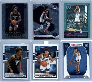 Jaden McDaniels Rookies - Six Card Lot