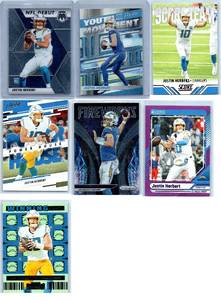 Justin Herbert Inserts and More - Seven Cards