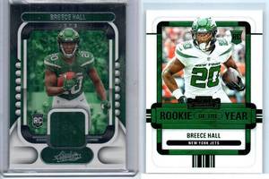 Breece Hall Rookie Jersey Card and RC