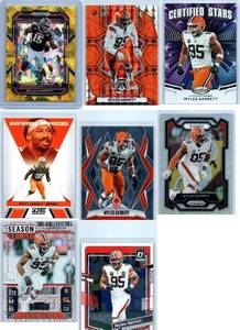 Myles Garrett Inserts, Parallels and More - Eight Card Lot
