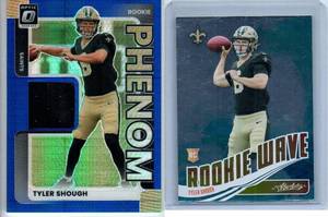 Tyler Shough RC Jersey Card and Rookie Insert