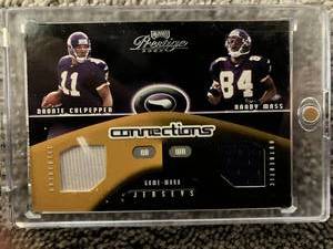 Prestige Culpper  Moss Game Used Dual Jersey Card #500