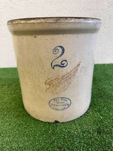 2 Gallon Red Wing Union Stoneware Crock